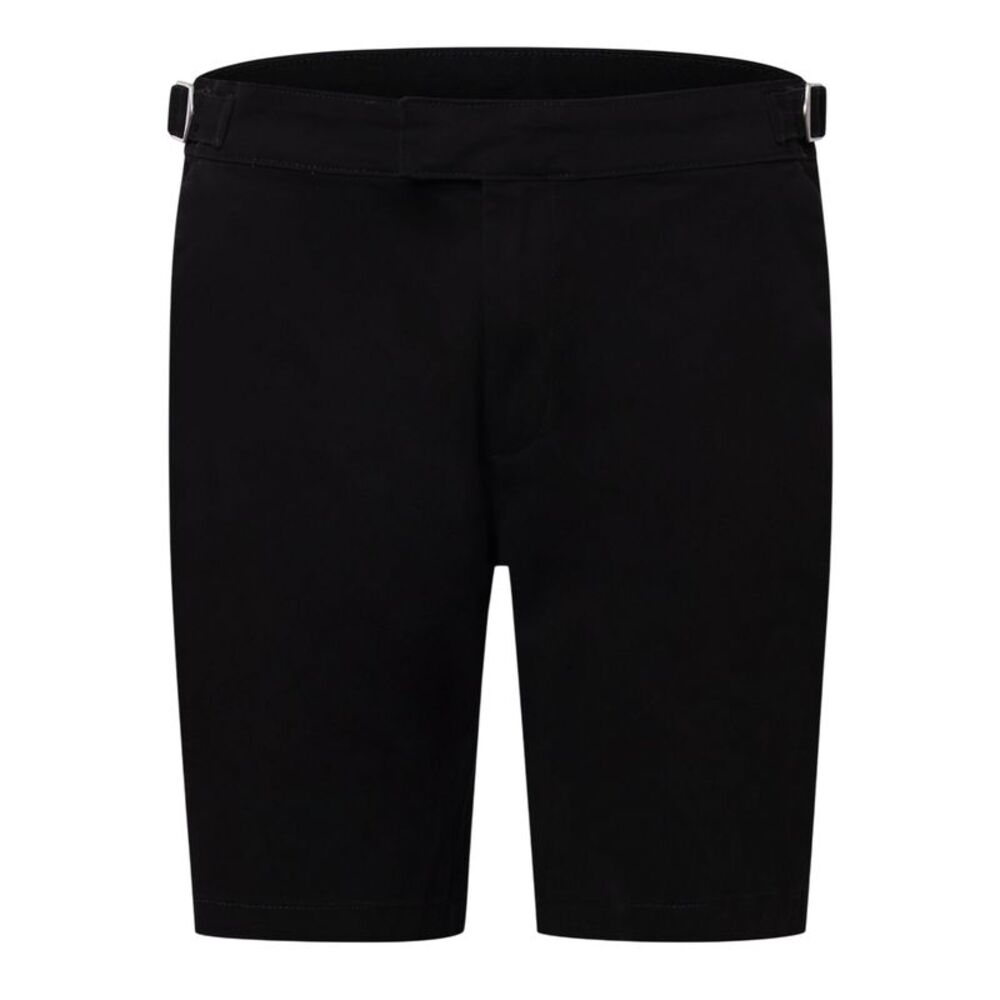 Duck and Cover Mens Everett Plain Chino Shorts / Black
